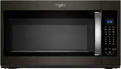 Whirlpool - 1.9 Cu. Ft. Over-the-Range Microwave with Sensor Cooking - Black Stainless Steel - Front_Zoom