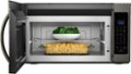 Alt View Zoom 11. Whirlpool - 1.9 Cu. Ft. Over-the-Range Microwave with Sensor Cooking - Black stainless steel.