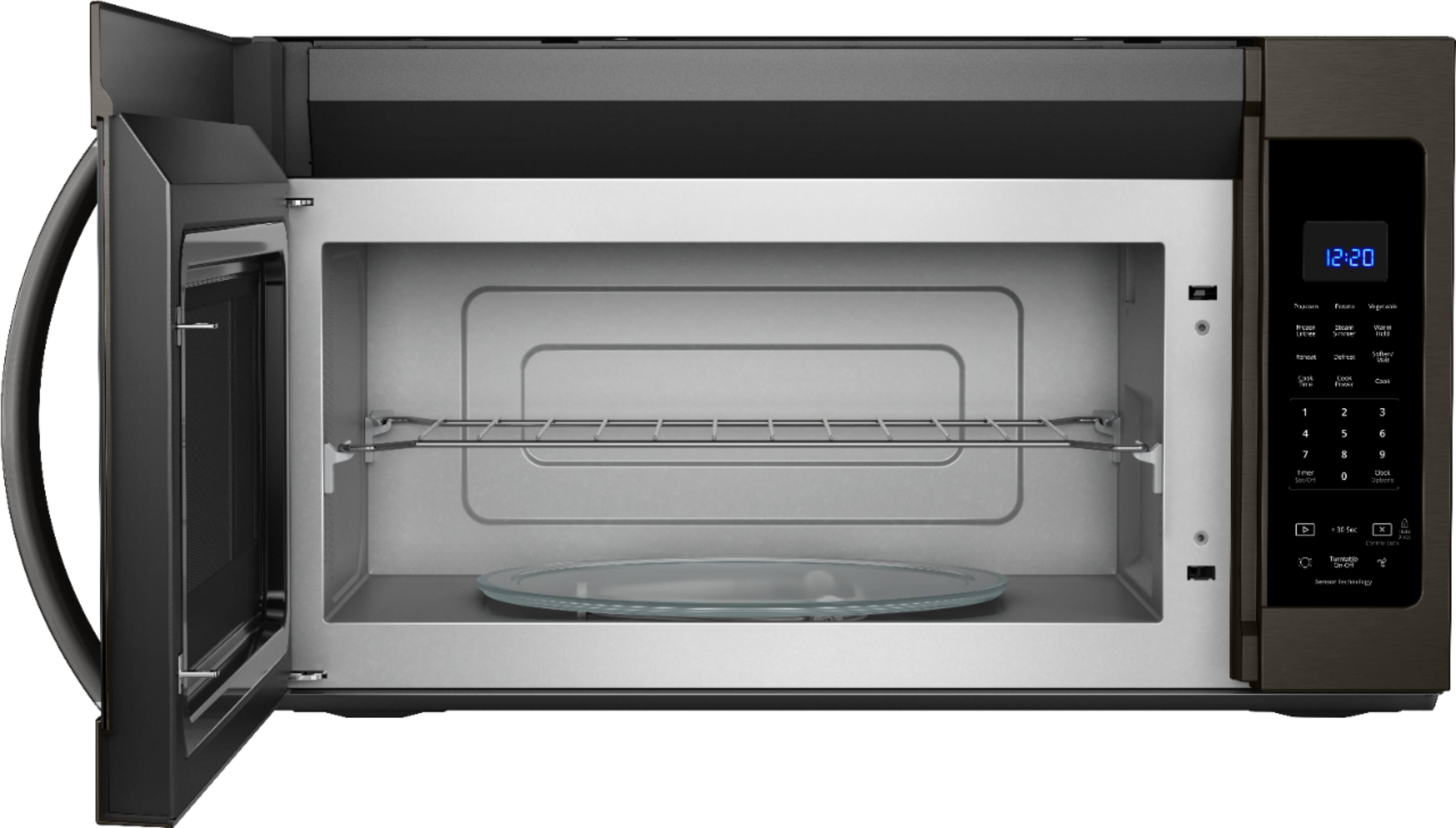 Alt View 11. Whirlpool - 1.9 Cu. Ft. Over-the-Range Microwave with Sensor Cooking - Black Stainless Steel.