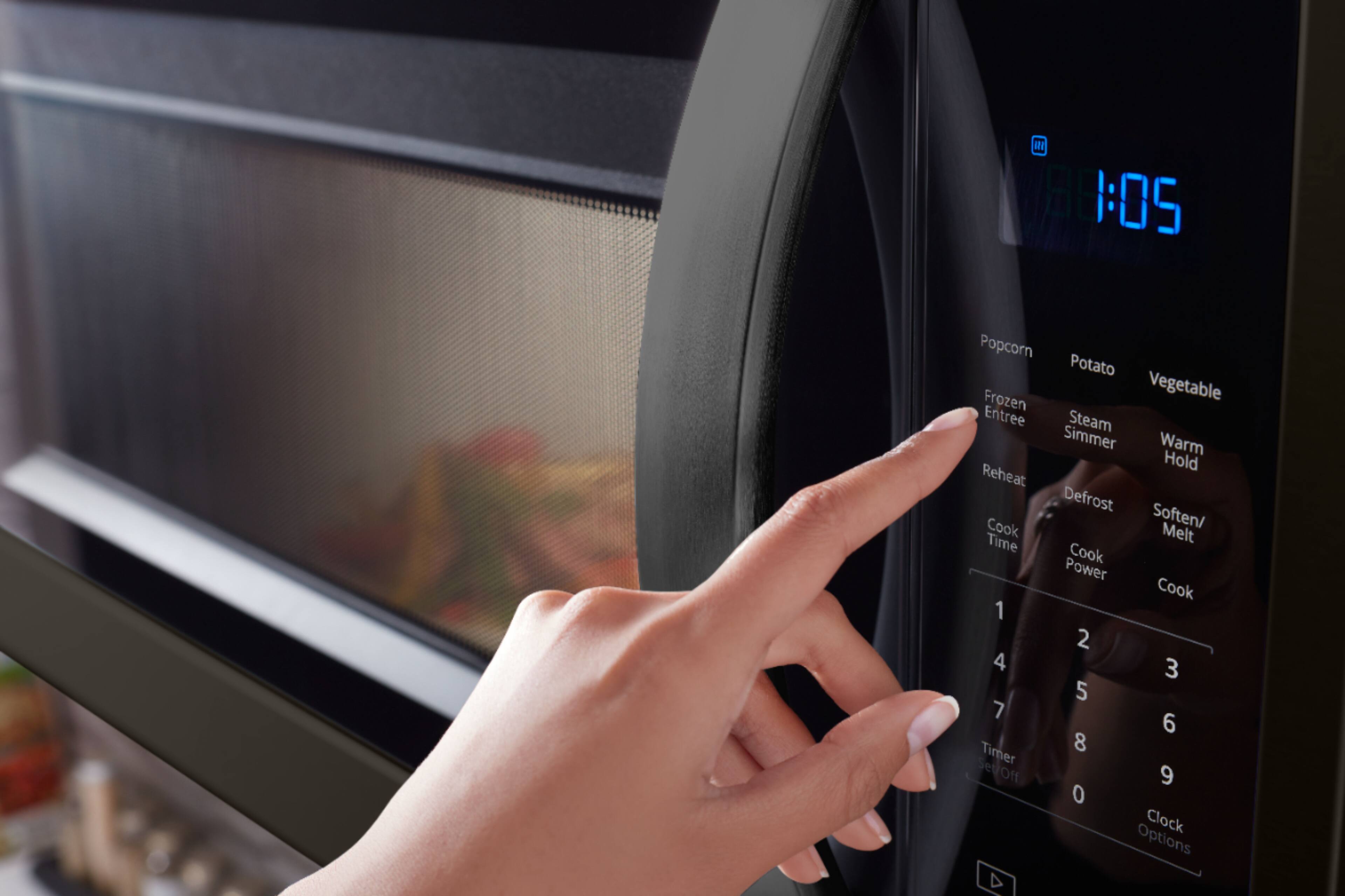 Alt View 14. Whirlpool - 1.9 Cu. Ft. Over-the-Range Microwave with Sensor Cooking - Black Stainless Steel.