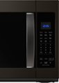 Alt View Zoom 1. Whirlpool - 1.9 Cu. Ft. Over-the-Range Microwave with Sensor Cooking - Black stainless steel.