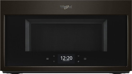 Front Zoom. Whirlpool - 1.9 Cu. Ft. Convection Over-the-Range Microwave - Black stainless steel.