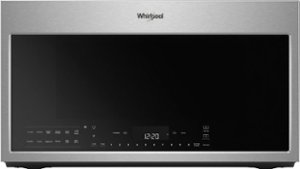 Whirlpool - 1.9 Cu. Ft. Convection Over-the-Range Microwave with Sensor Cooking - Stainless steel - Front_Zoom
