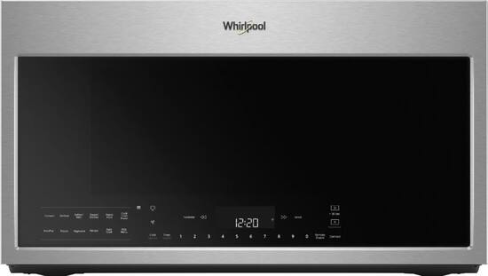 Whirlpool 1 9 Cu Ft Convection Over The Range Fingerprint Resistant Microwave With Sensor Cooking Stainless Steel Fingerprint Resistant Stainless Steel Wmh78019hz Best Buy
