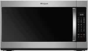 Whirlpool - 2.1 Cu. Ft. Over-the-Range Microwave with Sensor Cooking - Stainless Steel - Front_Zoom