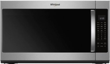 Whirlpool - 2.1 Cu. Ft. Over-the-Range Microwave with Sensor Cooking - Stainless steel - Front_Zoom