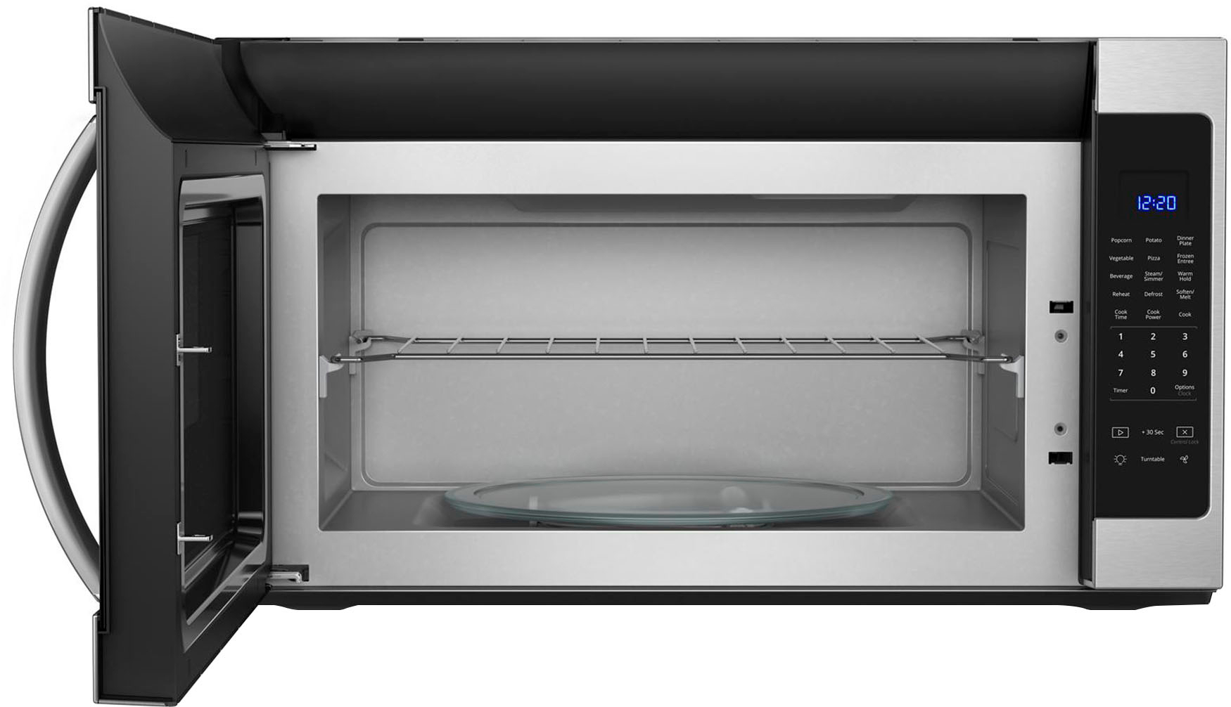 Whirlpool - 2.1 Cu. Ft. Over-the-Range Microwave with Sensor Cooking - Stainless steel