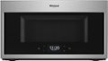 Front. Whirlpool - 1.9 Cu. Ft. Convection Over-the-Range Microwave - Stainless Steel.