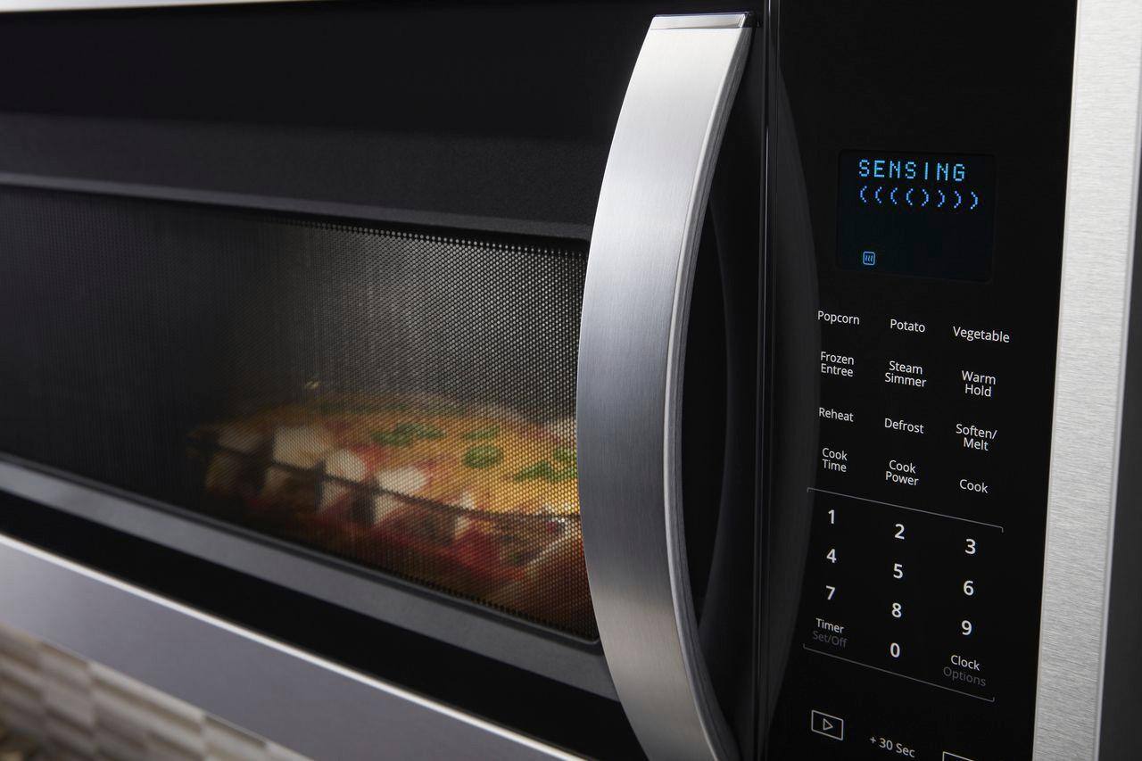 Alt View 13. Whirlpool - 1.9 Cu. Ft. Over-the-Range Microwave with Sensor Cooking - Stainless Steel.