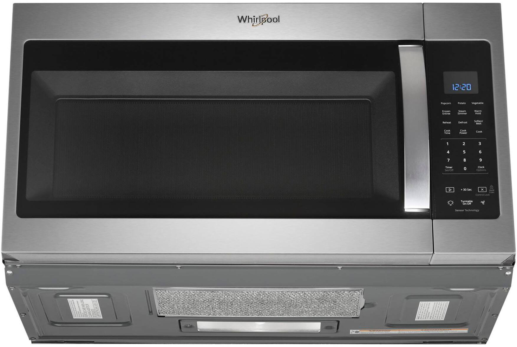 Alt View 14. Whirlpool - 1.9 Cu. Ft. Over-the-Range Microwave with Sensor Cooking - Stainless Steel.