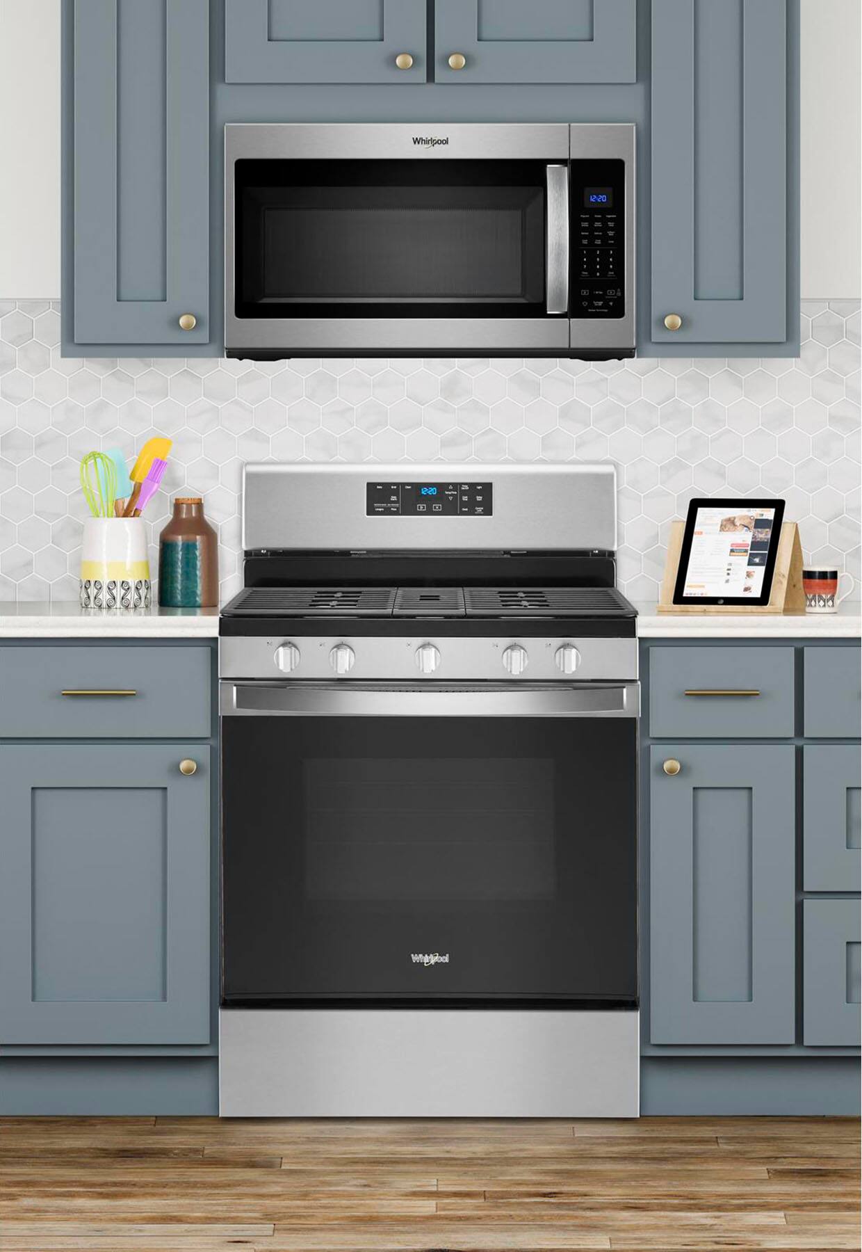 Alt View 21. Whirlpool - 1.9 Cu. Ft. Over-the-Range Microwave with Sensor Cooking - Stainless Steel.