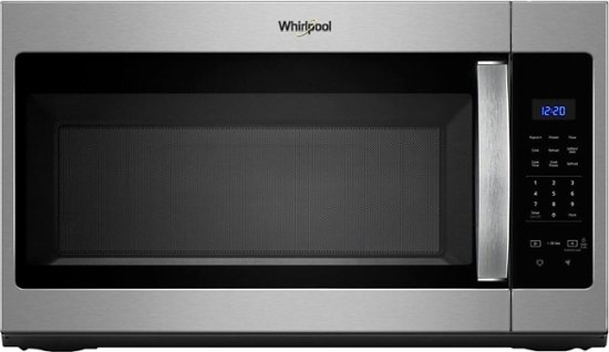 Front Zoom. Whirlpool - 1.7 Cu. Ft. Over-the-Range Microwave - Stainless steel.