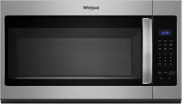 Whirlpool - 1.7 Cu. Ft. Over-the-Range Microwave - Stainless steel - Front_Zoom