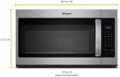 Alt View Zoom 14. Whirlpool - 1.7 Cu. Ft. Over-the-Range Microwave - Stainless steel.