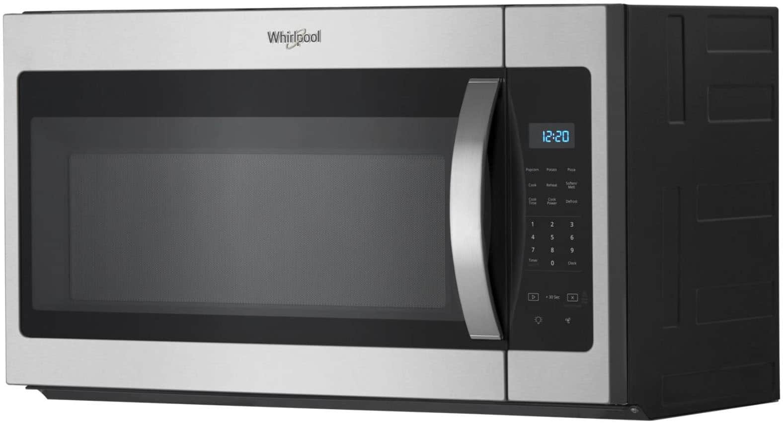 Alt View 12. Whirlpool - 1.7 Cu. Ft. Over-the-Range Microwave - Stainless Steel.