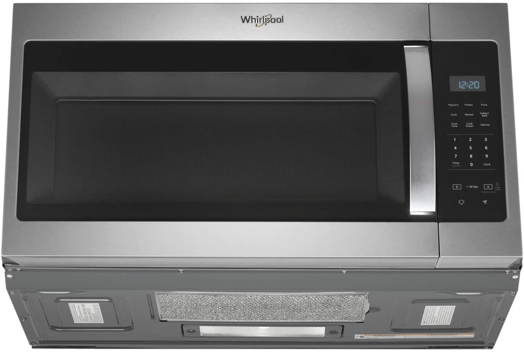 Alt View 14. Whirlpool - 1.7 Cu. Ft. Over-the-Range Microwave - Stainless Steel.