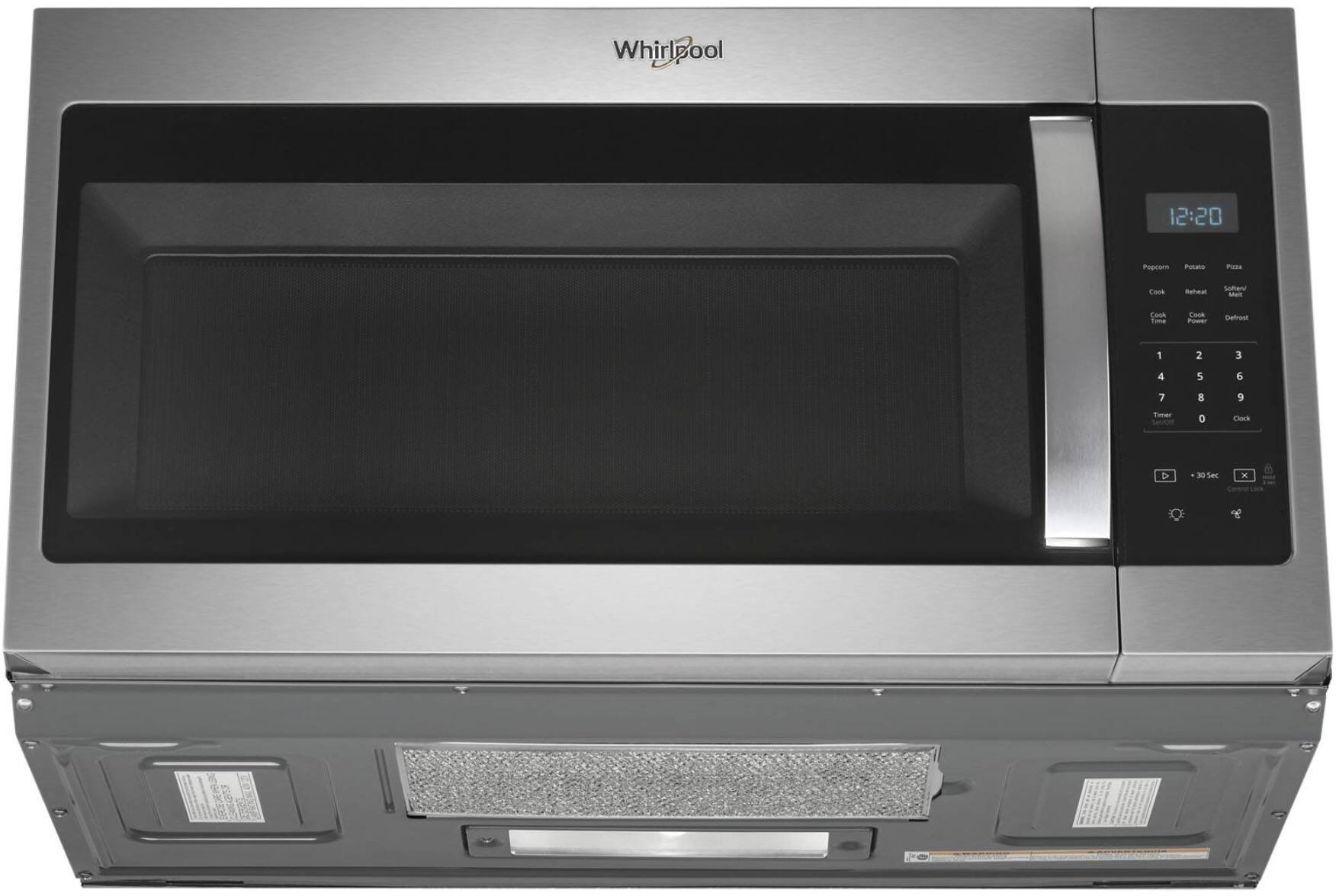 Alt View 14. Whirlpool - 1.7 Cu. Ft. Over-the-Range Microwave - Stainless Steel.