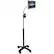 Front. CTA Digital - Compact Security Gooseneck Floor Stand with Lock and Key Security System for iPad/Tablet.