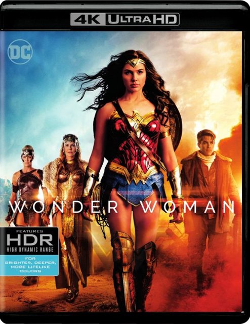 Front Standard. Wonder Woman [4K Ultra HD Blu-ray/Blu-ray] [2017].