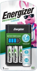 Energizer - Recharge 1-Hour Charger for NiMH Rechargeable AA and AAA Batteries - Front_Zoom
