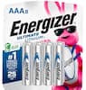 Front. Energizer - Ultimate Lithium AAA Batteries (8 Pack), Triple A Batteries - Silver.