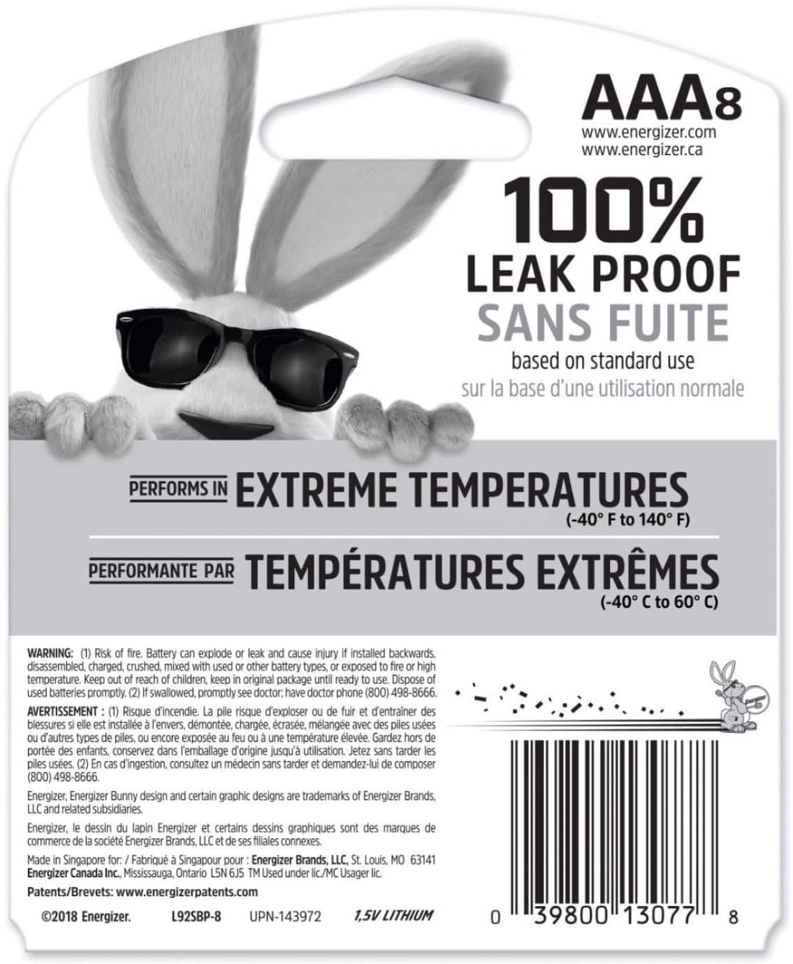 Alt View 12. Energizer - Ultimate Lithium AAA Batteries (8 Pack), Triple A Batteries - Silver.