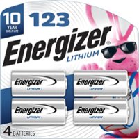 Energizer 123 Lithium Batteries (4 Pack), 3V Photo Batteries - Front_Zoom