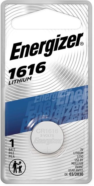 Energizer CR2016 3V Coin Cell Lithium Batteries - Package of 2