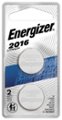 Front Zoom. Energizer - 2016 Batteries (2 Pack), 3V Lithium Coin Batteries.