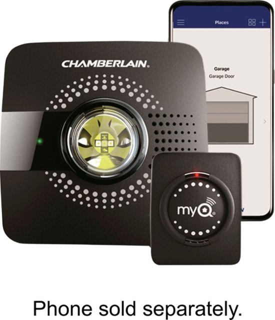 Chamberlain Myq Smart Garage Hub Black, Wifi Garage Door Monitor Iphone