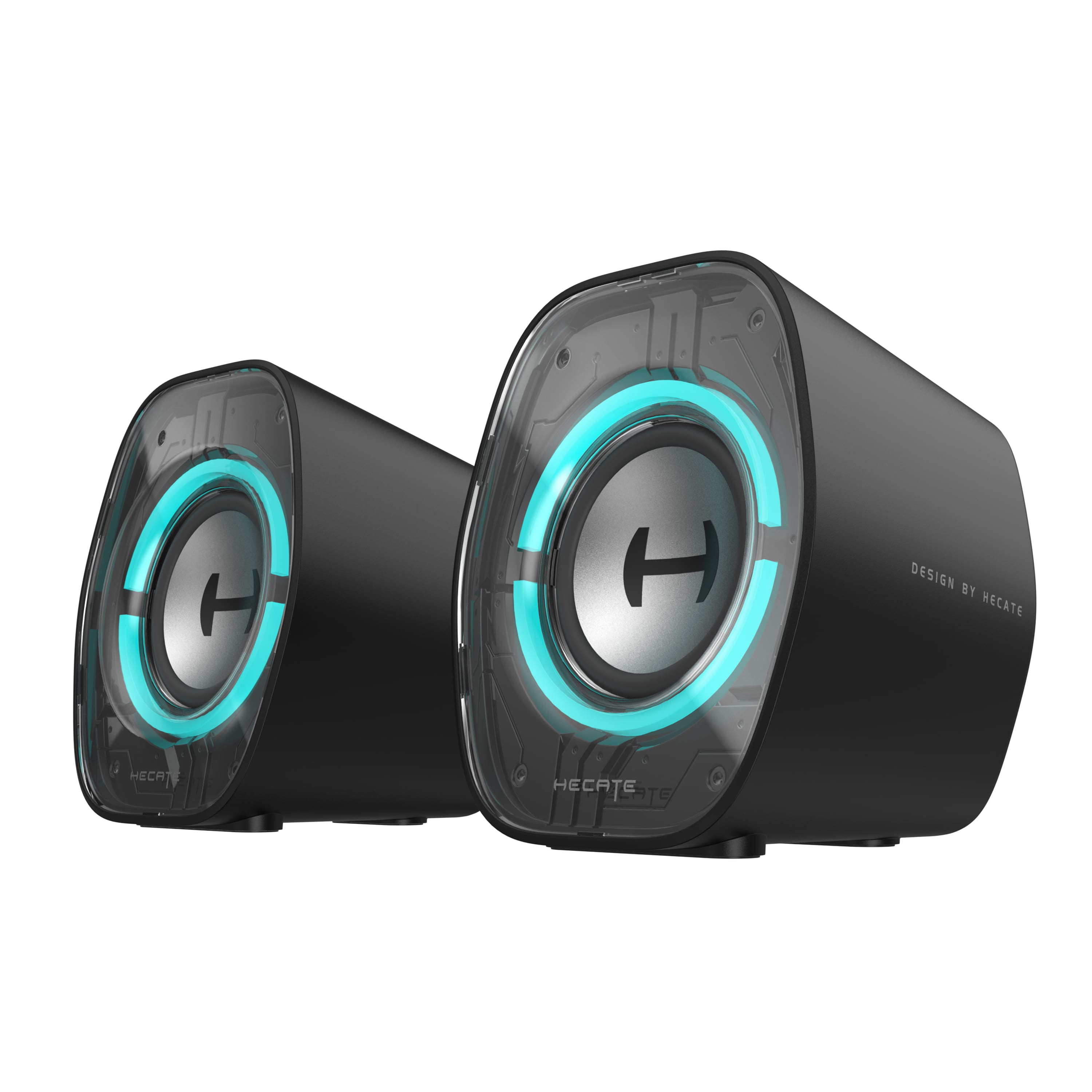 Edifier - G1000 II 2.0 Bluetooth Gaming Speakers with RGB Lighting (2-Piece) - Black - Front_Zoom