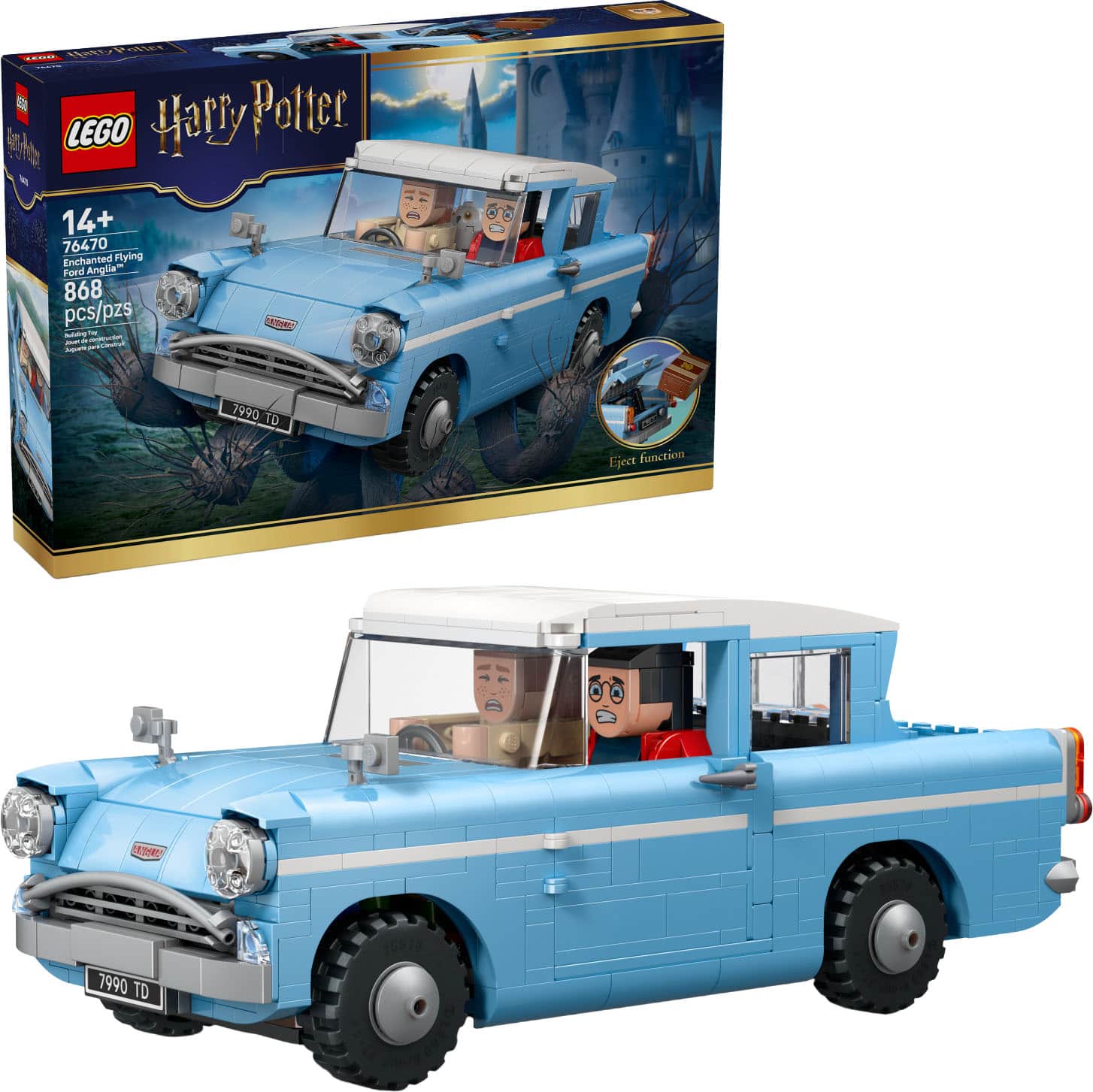 LEGO Harry Potter 14+ 76470 Enchanted Flying Ford Anglia 868 pcs/pzs  
Eject function