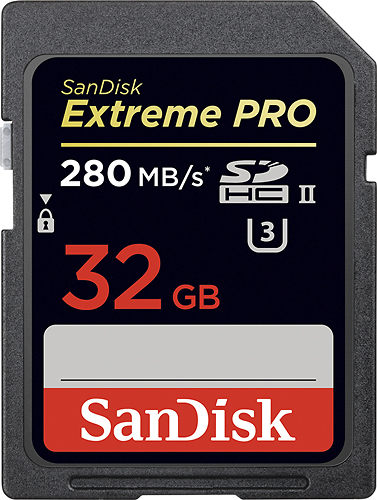 UHS-II U3 with SanDisk SD UHS-I Card Reader SanDisk Extreme PRO 32GB SDHC Memory Card up to 300MB/s Class 10