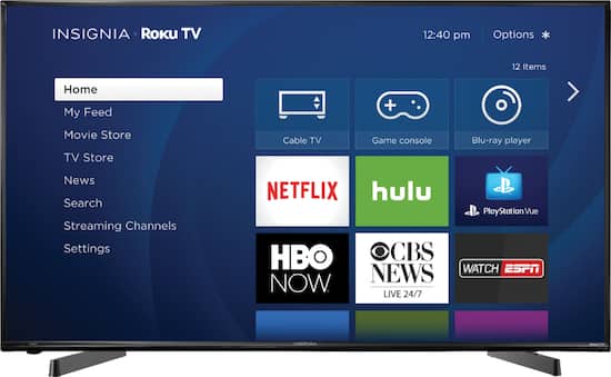 Insignia™ - 49" Class (48.5" Diag.) - LED - 1080p - Smart - HDTV Roku TV - Front_Zoom