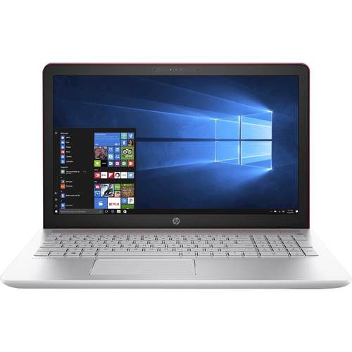 HP - 15.6" Touch-Screen Laptop - Intel Core i3 - 8GB Memory - 1TB Hard Drive - HP sand blast in empress red and natural silver - Larger Front