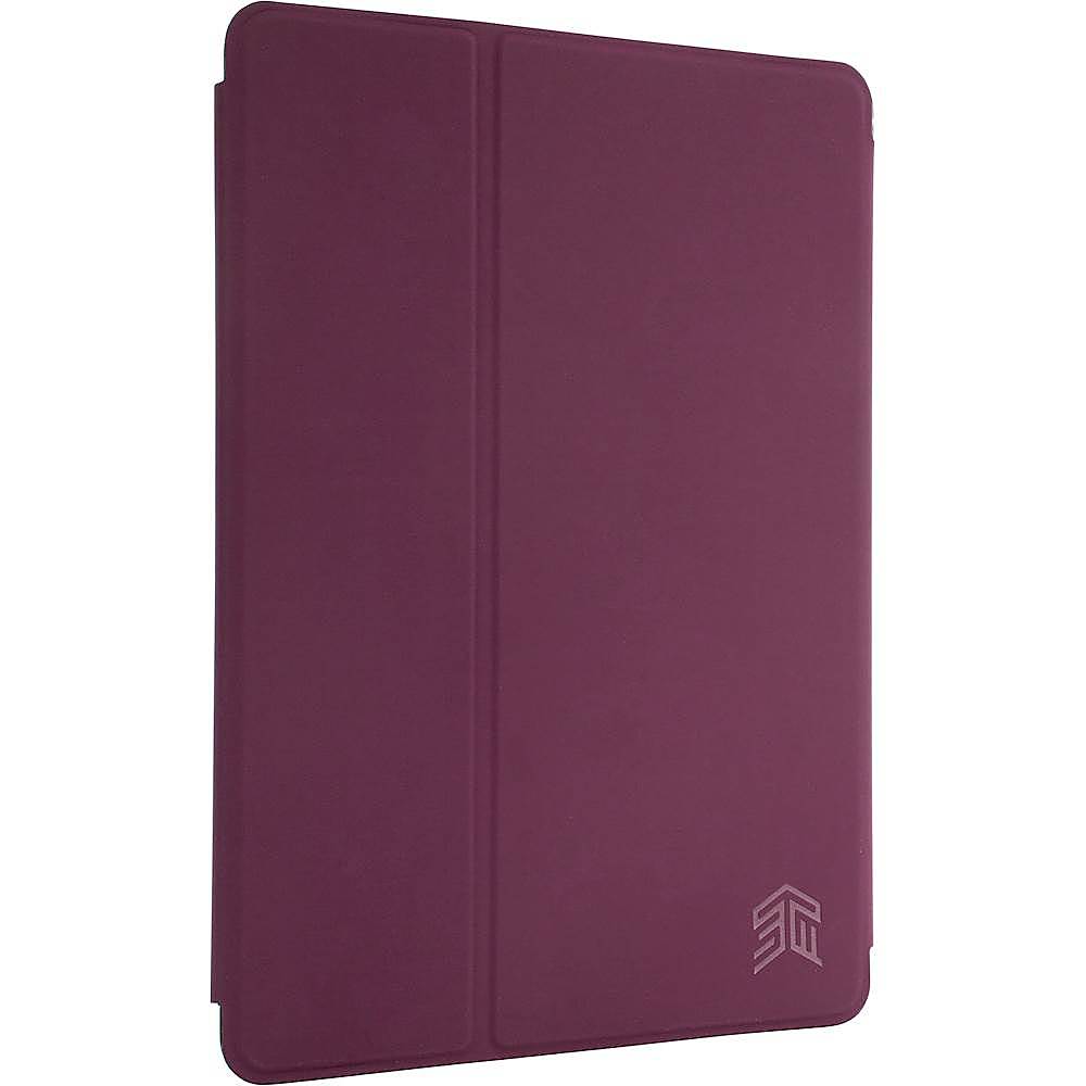 Angle View: Best Buy essentials™ - Folio Case for Apple iPad 10.2" (7th, 8th and 9th Gen) - Plum