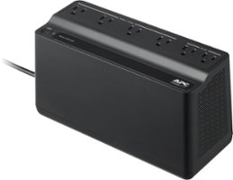 APC - Back-UPS 425VA 6-Outlet Battery Back-Up and Surge Protector - Black - Front_Zoom