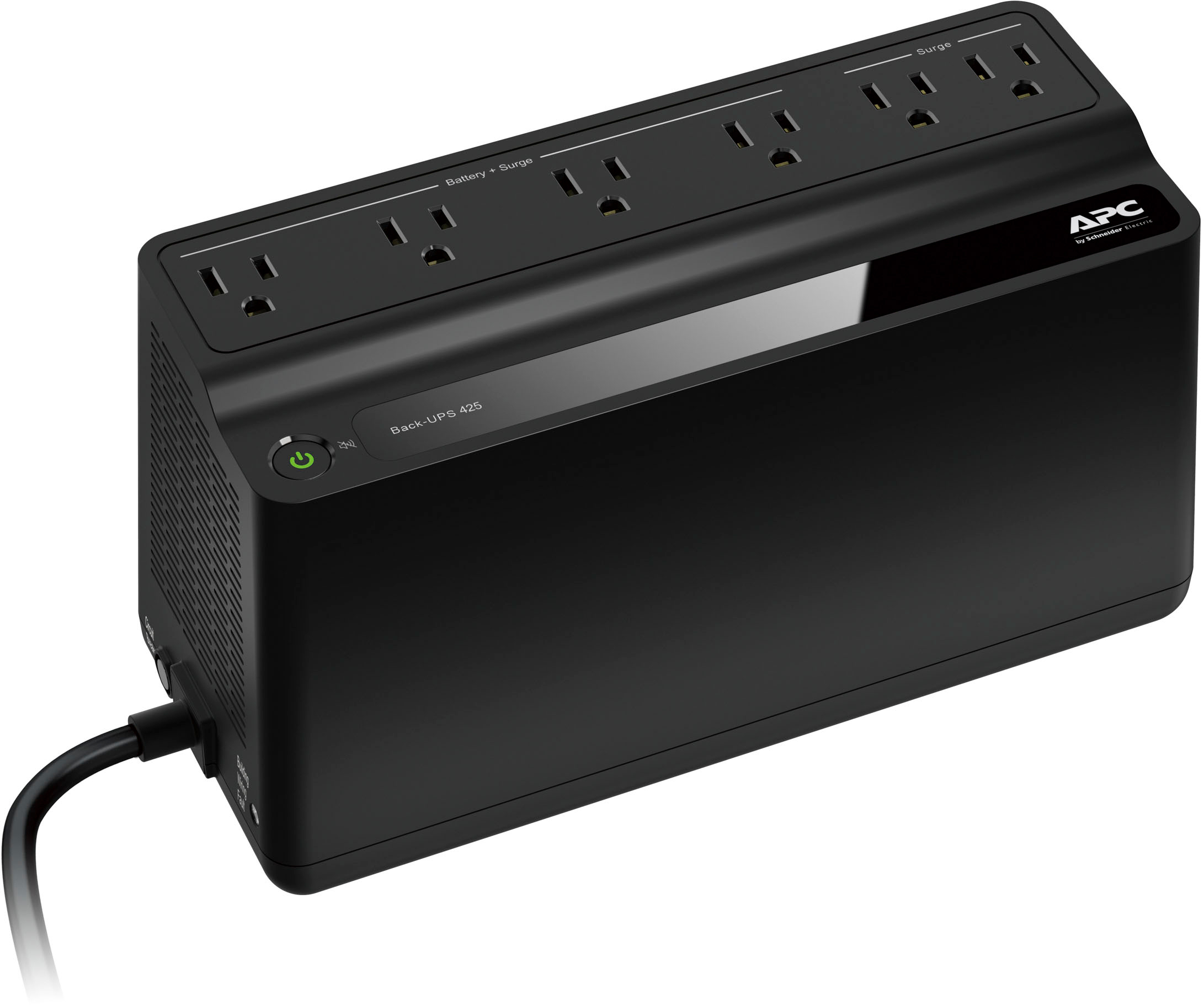 Customer Reviews: APC Back-UPS, 6 Outlets, 425VA, 120V Black BE425M ...
