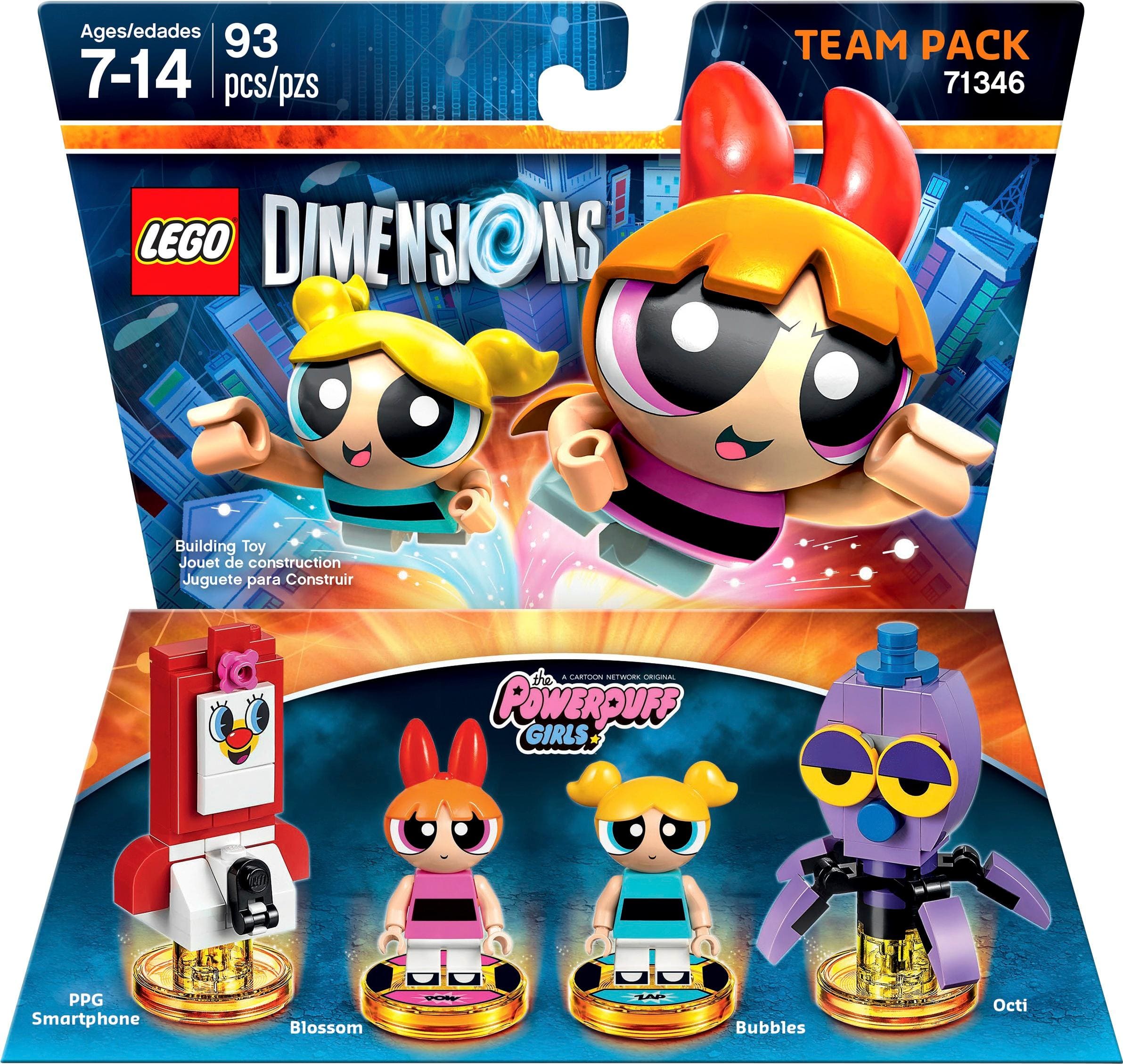 Front. LEGO Dimensions - The Powerpuff Girls Team Pack (Blossom and Bubbles).