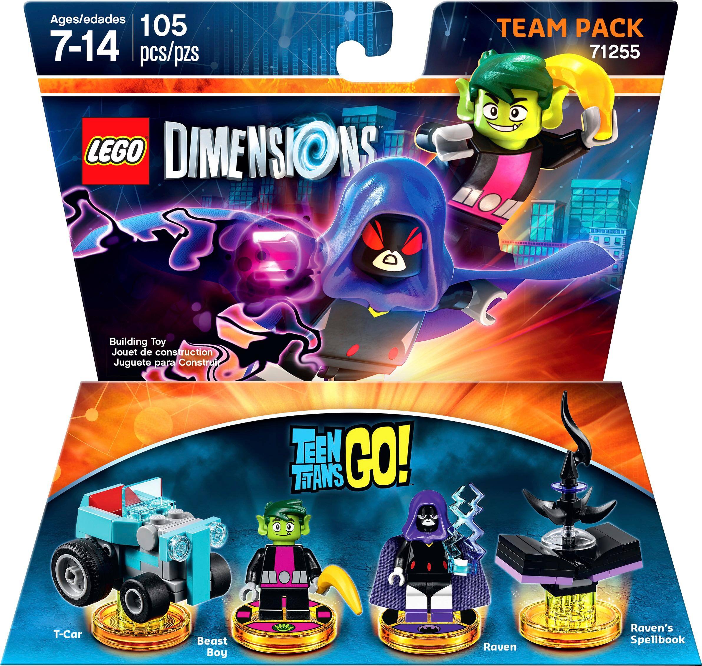 Front. LEGO Dimensions - Teen Titans Go! Team Pack (Raven and Beast Boy).
