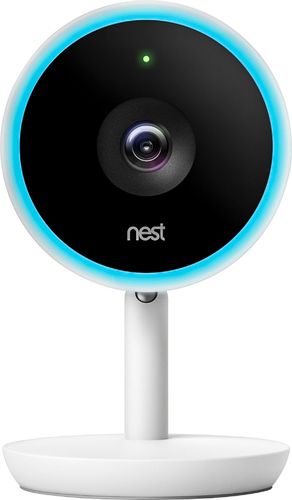 Google - Nest Cam IQ Indoor Full HD Wi-Fi Home Security Camera - White