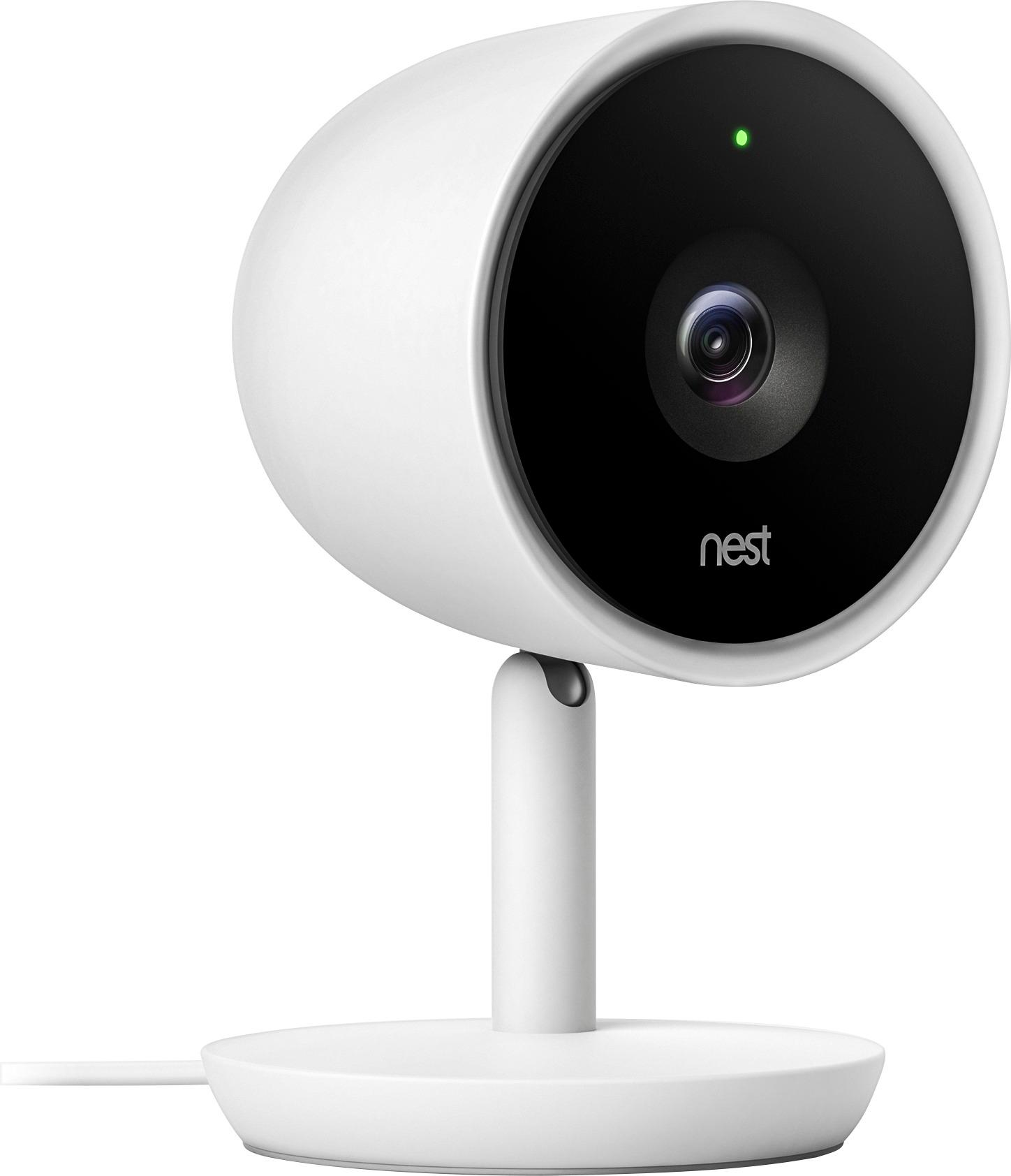Google - Nest Cam IQ Indoor Full HD Wi-Fi Home Security Camera (2-Pack) - White was $498.99 now $348.99 (30.0% off)
