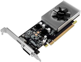 PNY - NVIDIA GeForce GT 1030 2GB PCI-E 3.0 Graphics Card - Black - Front_Zoom