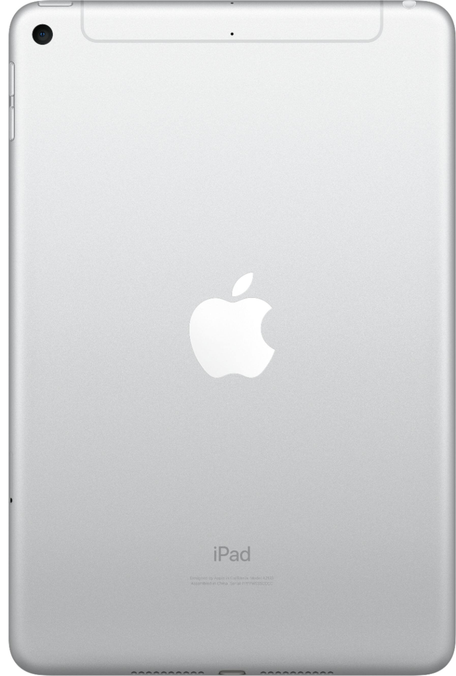 Back View: Apple - 7.9-Inch iPad mini - (5th Generation) with Wi-Fi + Cellular - 64GB (AT&T) - Silver