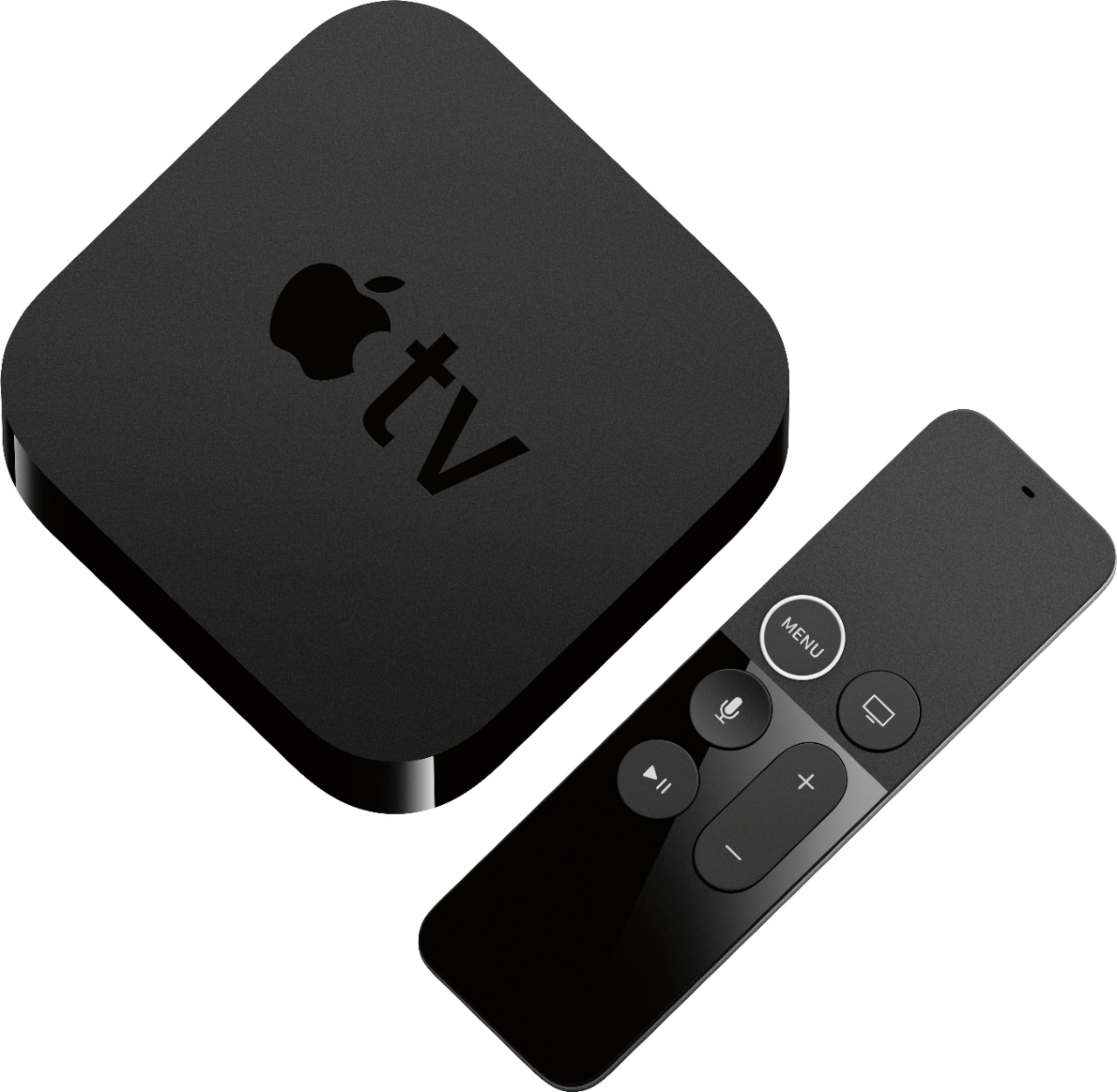 Left View: Apple TV 4K 64GB - Black