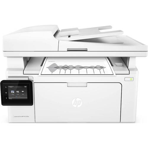  HP - Refurbished LaserJet Pro MFP M130fw Wireless Black-and-White All-In-One Laser Printer - White