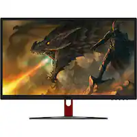MSI - Optix G24C4 23.6" VA Curved Full HD AMD FreeSync Gaming Monitor (HDMI, DisplayPort) - Black/Red - Front_Zoom