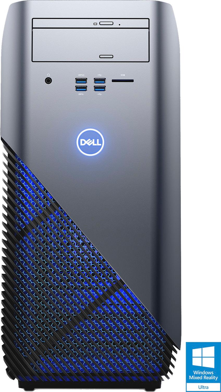 Dell - Inspiron Desktop - AMD Ryzen 5 1400 - 8GB Memory - AMD Radeon RX 570 - 1TB Hard Drive - Recon Blue