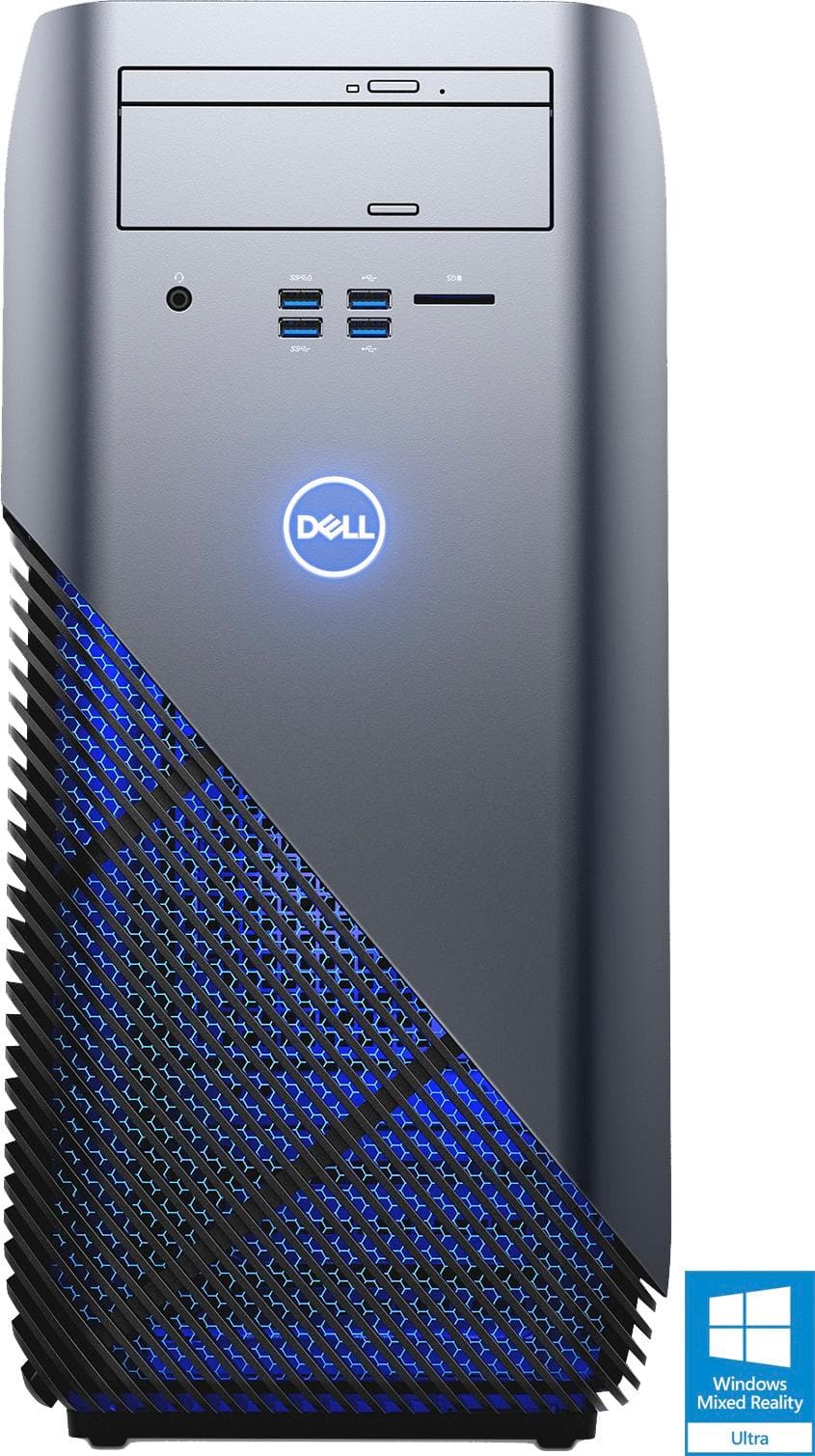 Front. Dell - Inspiron Desktop - AMD Ryzen 7 1700X - 8GB Memory - AMD Radeon RX 580 - 1TB Hard Drive.