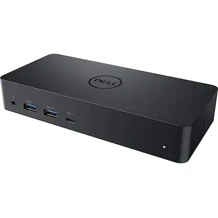 Front. Dell - Docking Station - Black - Black.